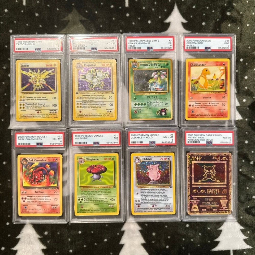 8x Graded Pokémon Card Lot Collection PSA